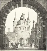 An illustration from Oud-Nederlandsche steden in haar ontstaan, groei en ontwikkeling (1909)
