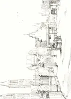 An illustration from Oud-Nederlandsche steden in haar ontstaan, groei en ontwikkeling (1909)