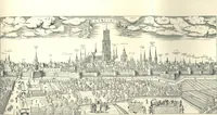 An illustration from Oud-Nederlandsche steden in haar ontstaan, groei en ontwikkeling (1909)