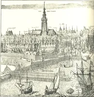 An illustration from Oud-Nederlandsche steden in haar ontstaan, groei en ontwikkeling (1909)