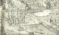 An illustration from Oud-Nederlandsche steden in haar ontstaan, groei en ontwikkeling (1909)