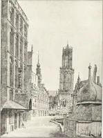 An illustration from Oud-Nederlandsche steden in haar ontstaan, groei en ontwikkeling (1909)