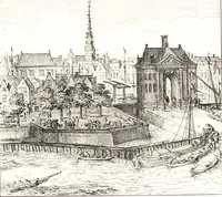 An illustration from Oud-Nederlandsche steden in haar ontstaan, groei en ontwikkeling (1909)