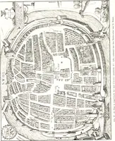 An illustration from Oud-Nederlandsche steden in haar ontstaan, groei en ontwikkeling (1909)