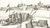 An illustration from Oud-Nederlandsche steden in haar ontstaan, groei en ontwikkeling (1909)