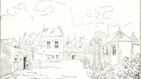 An illustration from Oud-Nederlandsche steden in haar ontstaan, groei en ontwikkeling (1909)