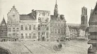 An illustration from Oud-Nederlandsche steden in haar ontstaan, groei en ontwikkeling (1909)