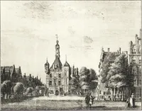 An illustration from Oud-Nederlandsche steden in haar ontstaan, groei en ontwikkeling (1909)