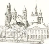 An illustration from Oud-Nederlandsche steden in haar ontstaan, groei en ontwikkeling (1909)