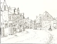An illustration from Oud-Nederlandsche steden in haar ontstaan, groei en ontwikkeling (1909)