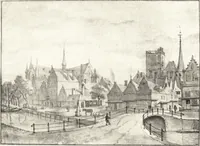 An illustration from Oud-Nederlandsche steden in haar ontstaan, groei en ontwikkeling (1909)