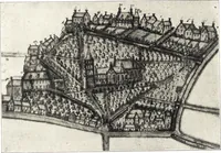 An illustration from Oud-Nederlandsche steden in haar ontstaan, groei en ontwikkeling (1909)