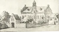 An illustration from Oud-Nederlandsche steden in haar ontstaan, groei en ontwikkeling (1909)