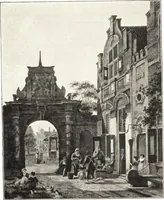 An illustration from Oud-Nederlandsche steden in haar ontstaan, groei en ontwikkeling (1909)