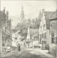 An illustration from Oud-Nederlandsche steden in haar ontstaan, groei en ontwikkeling (1909)