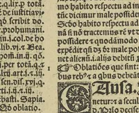 An illustration from Panormitanvs super tertio[-V.] Decretalium : Nicolai de Tvdeschis ... Commentaria in tertium Decretalium librum[-V. Decretalium libros] : unà cum summarijs & adnotationibus complurium doctissimorum iureconsultorum : ea nunc denuo fide excusa, ut mendae, si quae prius irrepserant, iam ferè nullae sint (1546)