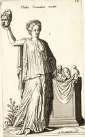 An illustration from Parnassvs cum imaginibus mvsarvm deorumq[ue] praesidum Hippocrenes : omnia depicta sunt, & distichis latinis illustrata (1601)
