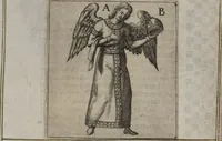 An illustration from Parnassvs cum imaginibus mvsarvm deorumq[ue] praesidum Hippocrenes : omnia depicta sunt, & distichis latinis illustrata (1601)