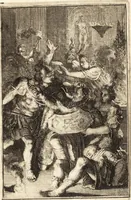 An illustration from Pictura loquens; sive Heroicarum tabularum Hadriani Schoonebeeck enarratio et explicatio (1695)