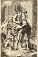An illustration from Pictura loquens; sive Heroicarum tabularum Hadriani Schoonebeeck enarratio et explicatio (1695)