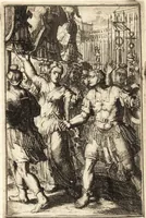 An illustration from Pictura loquens; sive Heroicarum tabularum Hadriani Schoonebeeck enarratio et explicatio (1695)