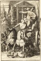 An illustration from Pictura loquens; sive Heroicarum tabularum Hadriani Schoonebeeck enarratio et explicatio (1695)