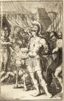 An illustration from Pictura loquens; sive Heroicarum tabularum Hadriani Schoonebeeck enarratio et explicatio (1695)