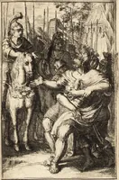 An illustration from Pictura loquens; sive Heroicarum tabularum Hadriani Schoonebeeck enarratio et explicatio (1695)