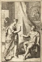 An illustration from Pictura loquens; sive Heroicarum tabularum Hadriani Schoonebeeck enarratio et explicatio (1695)