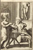 An illustration from Pictura loquens; sive Heroicarum tabularum Hadriani Schoonebeeck enarratio et explicatio (1695)