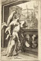 An illustration from Pictura loquens; sive Heroicarum tabularum Hadriani Schoonebeeck enarratio et explicatio (1695)