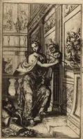 An illustration from Pictura loquens; sive Heroicarum tabularum Hadriani Schoonebeeck enarratio et explicatio (1695)