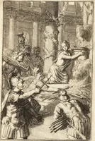 An illustration from Pictura loquens; sive Heroicarum tabularum Hadriani Schoonebeeck enarratio et explicatio (1695)