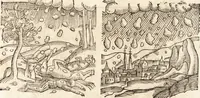 Picture 224 of 990 from Prodigiorvm ac ostentorvm chronicon : quae praeter naturae ordinem, motum, et operationem, et in svperioribus & his inferioribus mundi regionibus, ab exordio mundi usque ad haec nostra tempora, acciderunt ... (1557), leaf 144