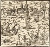An illustration from Prodigiorvm ac ostentorvm chronicon : quae praeter naturae ordinem, motum, et operationem, et in svperioribus & his inferioribus mundi regionibus, ab exordio mundi usque ad haec nostra tempora, acciderunt ... (1557)