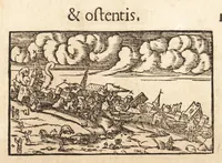 Picture 231 of 990 from Prodigiorvm ac ostentorvm chronicon : quae praeter naturae ordinem, motum, et operationem, et in svperioribus & his inferioribus mundi regionibus, ab exordio mundi usque ad haec nostra tempora, acciderunt ... (1557), leaf 148