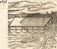 Picture 6 of 990 from Prodigiorvm ac ostentorvm chronicon : quae praeter naturae ordinem, motum, et operationem, et in svperioribus & his inferioribus mundi regionibus, ab exordio mundi usque ad haec nostra tempora, acciderunt ... (1557), leaf 17