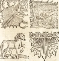 Picture 288 of 990 from Prodigiorvm ac ostentorvm chronicon : quae praeter naturae ordinem, motum, et operationem, et in svperioribus & his inferioribus mundi regionibus, ab exordio mundi usque ad haec nostra tempora, acciderunt ... (1557), leaf 182
