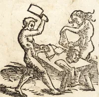 An illustration from Prodigiorvm ac ostentorvm chronicon : quae praeter naturae ordinem, motum, et operationem, et in svperioribus & his inferioribus mundi regionibus, ab exordio mundi usque ad haec nostra tempora, acciderunt ... (1557)