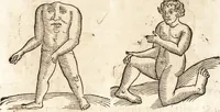 An illustration from Prodigiorvm ac ostentorvm chronicon : quae praeter naturae ordinem, motum, et operationem, et in svperioribus & his inferioribus mundi regionibus, ab exordio mundi usque ad haec nostra tempora, acciderunt ... (1557)