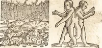 Picture 332 of 990 from Prodigiorvm ac ostentorvm chronicon : quae praeter naturae ordinem, motum, et operationem, et in svperioribus & his inferioribus mundi regionibus, ab exordio mundi usque ad haec nostra tempora, acciderunt ... (1557), leaf 209