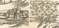Picture 356 of 990 from Prodigiorvm ac ostentorvm chronicon : quae praeter naturae ordinem, motum, et operationem, et in svperioribus & his inferioribus mundi regionibus, ab exordio mundi usque ad haec nostra tempora, acciderunt ... (1557), leaf 227