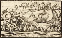 An illustration from Prodigiorvm ac ostentorvm chronicon : quae praeter naturae ordinem, motum, et operationem, et in svperioribus & his inferioribus mundi regionibus, ab exordio mundi usque ad haec nostra tempora, acciderunt ... (1557)