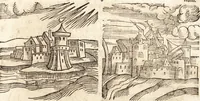 An illustration from Prodigiorvm ac ostentorvm chronicon : quae praeter naturae ordinem, motum, et operationem, et in svperioribus & his inferioribus mundi regionibus, ab exordio mundi usque ad haec nostra tempora, acciderunt ... (1557)
