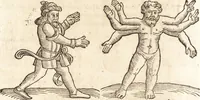 Picture 27 of 990 from Prodigiorvm ac ostentorvm chronicon : quae praeter naturae ordinem, motum, et operationem, et in svperioribus & his inferioribus mundi regionibus, ab exordio mundi usque ad haec nostra tempora, acciderunt ... (1557), leaf 25