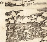 Picture 402 of 990 from Prodigiorvm ac ostentorvm chronicon : quae praeter naturae ordinem, motum, et operationem, et in svperioribus & his inferioribus mundi regionibus, ab exordio mundi usque ad haec nostra tempora, acciderunt ... (1557), leaf 259