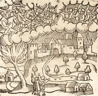 Picture 409 of 990 from Prodigiorvm ac ostentorvm chronicon : quae praeter naturae ordinem, motum, et operationem, et in svperioribus & his inferioribus mundi regionibus, ab exordio mundi usque ad haec nostra tempora, acciderunt ... (1557), leaf 264