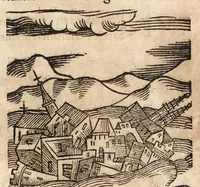 Picture 434 of 990 from Prodigiorvm ac ostentorvm chronicon : quae praeter naturae ordinem, motum, et operationem, et in svperioribus & his inferioribus mundi regionibus, ab exordio mundi usque ad haec nostra tempora, acciderunt ... (1557), leaf 284