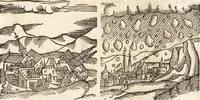 Picture 450 of 990 from Prodigiorvm ac ostentorvm chronicon : quae praeter naturae ordinem, motum, et operationem, et in svperioribus & his inferioribus mundi regionibus, ab exordio mundi usque ad haec nostra tempora, acciderunt ... (1557), leaf 296