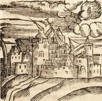 Picture 469 of 990 from Prodigiorvm ac ostentorvm chronicon : quae praeter naturae ordinem, motum, et operationem, et in svperioribus & his inferioribus mundi regionibus, ab exordio mundi usque ad haec nostra tempora, acciderunt ... (1557), leaf 312